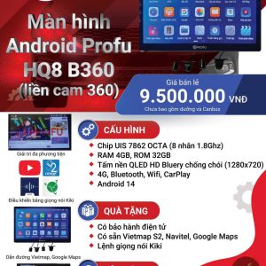 Profu HQ8 B360 (liền cam 360 8 nhân 4x32G)